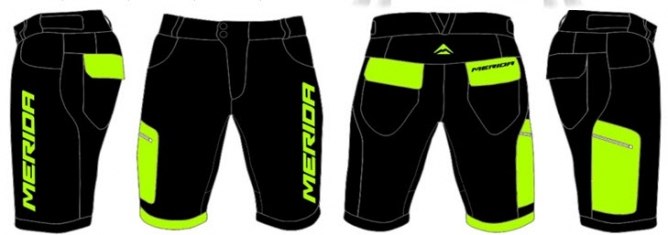 מכנס MERIDA FREERIDE שחור/ירוק