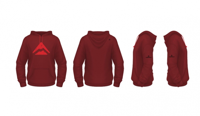 קפוצ'ון כיסים אדום עם לוגו MERIDA