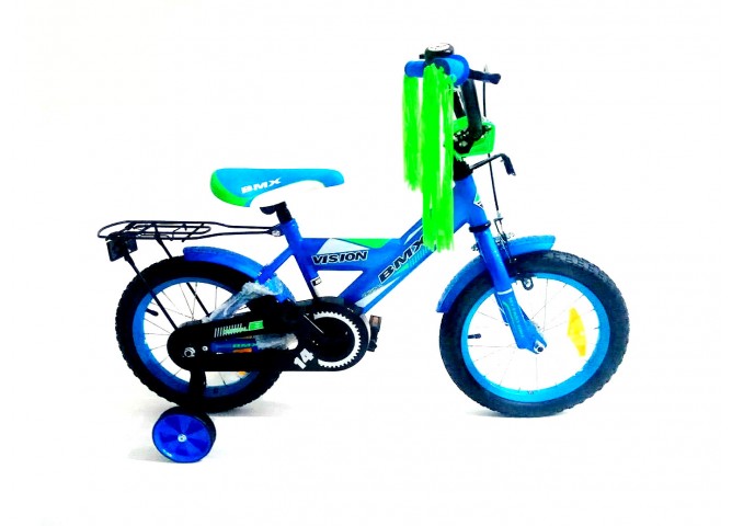 אופני BMX VISION לילדים 12-20" כחול / ירוק 