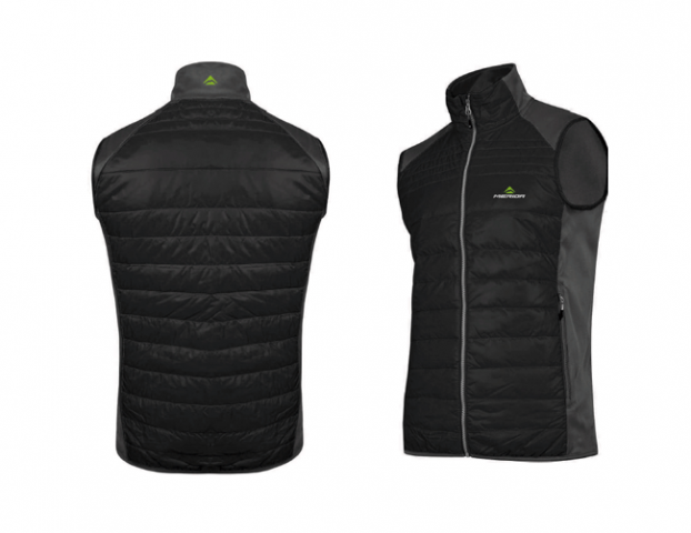 אפודת מרידה מחממת שחור אפור