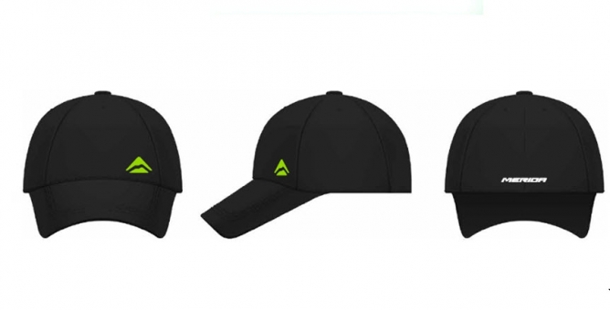 כובע מצחיה שחור / לוגו ירוק MERIDA