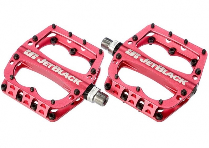 פדלים פלאט (זוג) מאלומיניום JETBLACK SUPERLIGHT